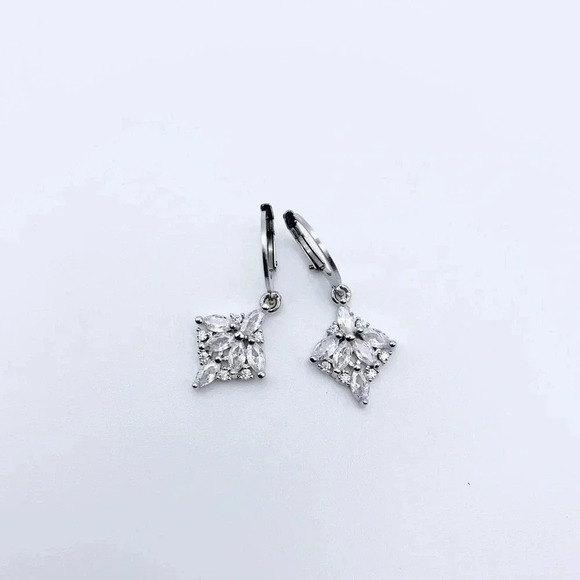 Silver Hoops Earrings - Picture 2 of 2